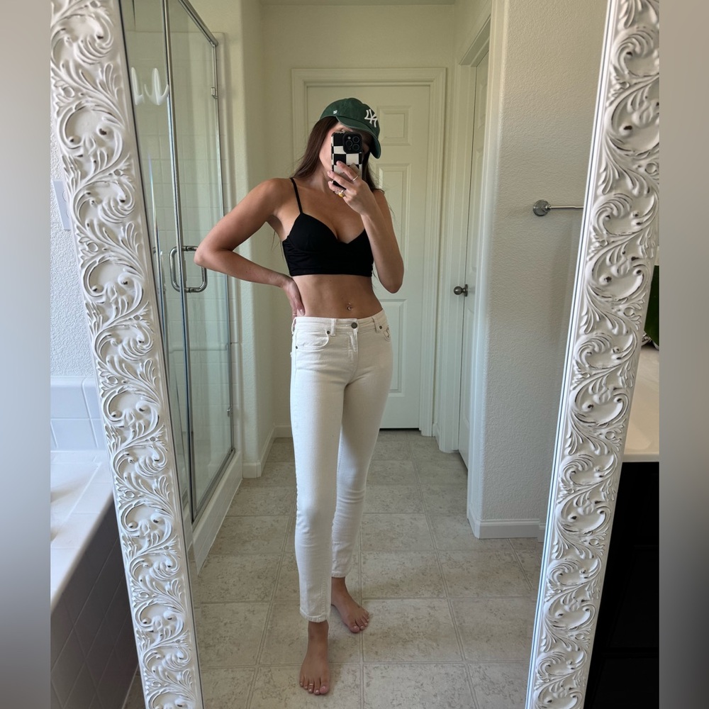 Zara mid rise skinny jeans